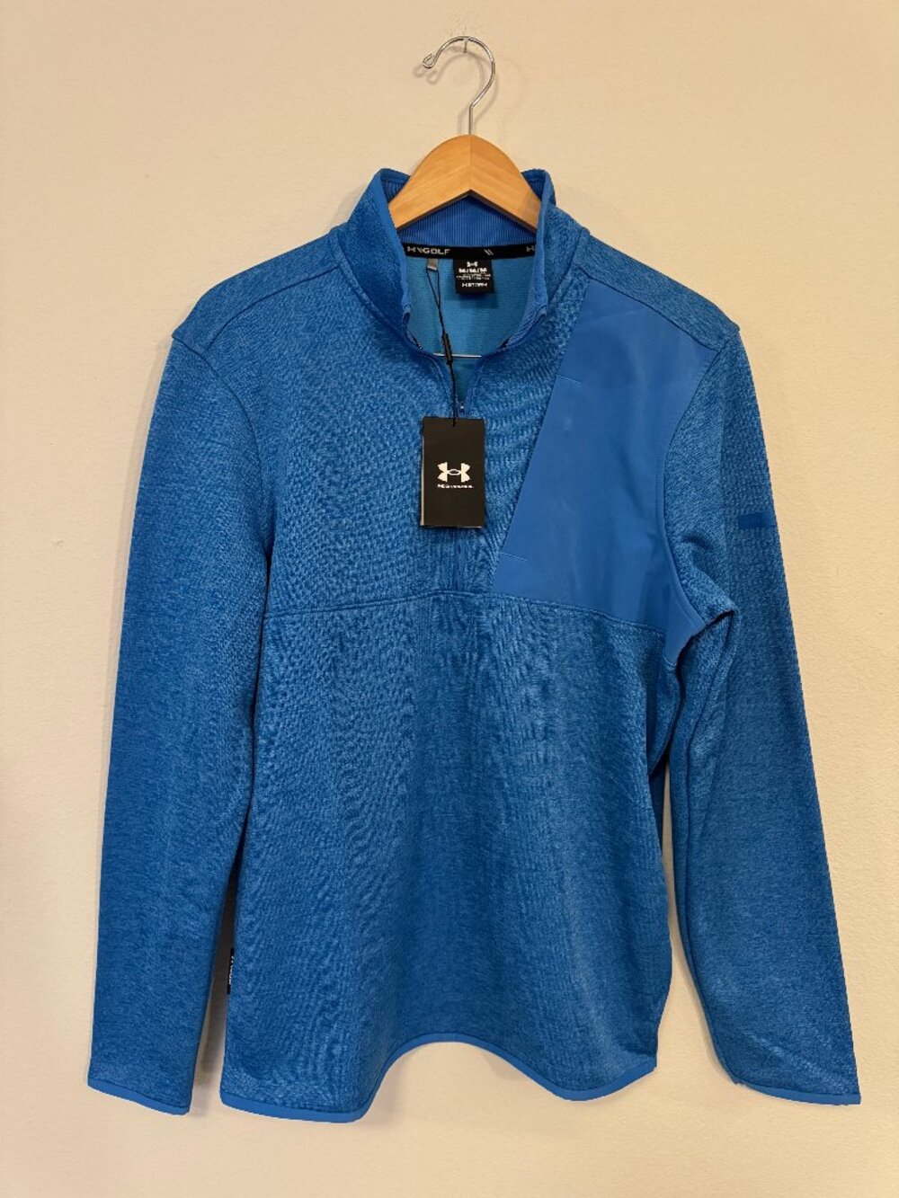Under Armour UA Drive SweaterFleece 1/2 Zip Golf Pullover Blue M NWT 6005671